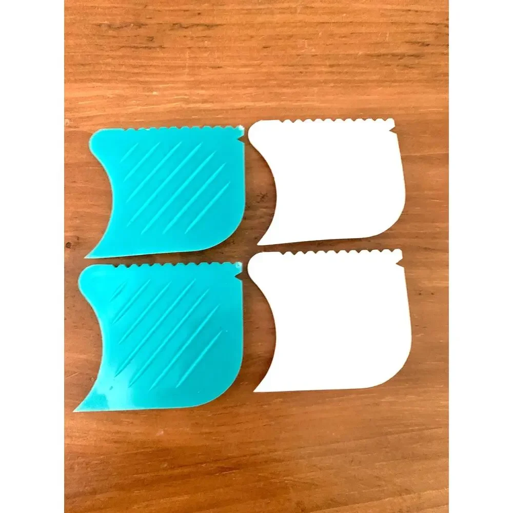 Tupperware Scrape Em All Scraper Scrubber Set 4 Vintage Gadget 2 Almond 2 Aqua